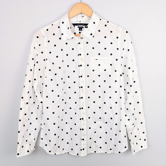 tommy hilfiger button down womens